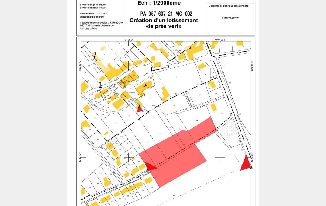 Annonces AMNEVILLE : Terrain | SAINTE-BARBE (57640) | 126 m2 | 127 330 € 